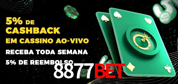 Promoções do cassino ao Vivo 8877bet